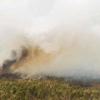 The Barrington Lake wildfire in Nova Scotia on Wednesday | NOVA SCOTIA GOVERNMENT / VIA REUTERS