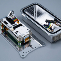 Internal view of the ultra-compact cell culture module. The compartment combines culture vessels for microalgae with IDDK's lensless image sensor, enabling in-orbit observation of cell morphology and growth dynamics under microgravity.